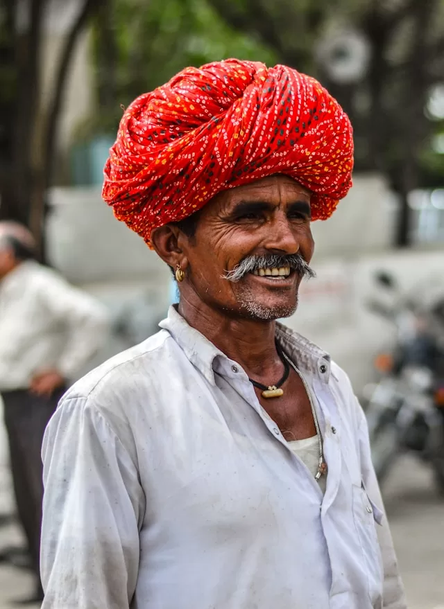 A local man in Jodhpur - Exploring the Majestic Palaces and Forts of Rajasthan