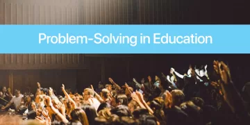 Students raising hands. The Place of Problem-Solving in Education