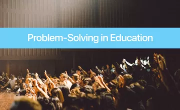 Students raising hands. The Place of Problem-Solving in Education